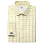 Charles Tyrwhitt Charles Tyrwhitt Yellow Kensington Check Non-iron Slim Fit Shirt (14.5 - 33)