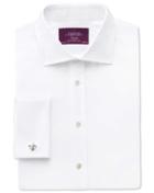 Charles Tyrwhitt Charles Tyrwhitt Slim Fit Semi-spread Collar Luxury Twill White Shirt