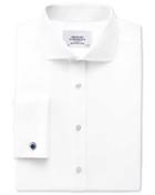 Charles Tyrwhitt Charles Tyrwhitt Slim Fit Spread Collar Non-iron Poplin White Shirt