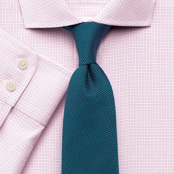 Charles Tyrwhitt Charles Tyrwhitt Slim Fit Square Weave Spread Pink Shirt