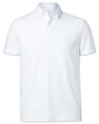  White Jersey Cotton Polo Size Large By Charles Tyrwhitt