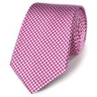 Charles Tyrwhitt Charles Tyrwhitt Classic Pink Puppytooth Tie