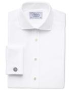 Charles Tyrwhitt Charles Tyrwhitt Slim Fit Spread Collar Egyptian Cotton Poplin White Dress Shirt Size 14.5/32