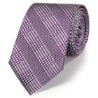 Charles Tyrwhitt Charles Tyrwhitt Classic Purple Prince Of Wales Check Tie