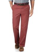 Charles Tyrwhitt Charles Tyrwhitt Light Red Classic Fit Flat Front Cotton Chino Pants Size W30 L38