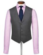Charles Tyrwhitt Grey End-on-end Business Suit Wool Vest Size W36 By Charles Tyrwhitt