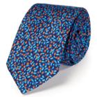 Charles Tyrwhitt Charles Tyrwhitt Luxury Slim Blue Floral Print Tie
