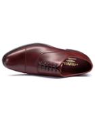 Charles Tyrwhitt Charles Tyrwhitt Burgundy Heathcote Calf Leather Toe Cap Oxford Shoes Size 11.5