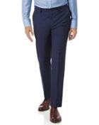 Charles Tyrwhitt Navy Slim Fit Panama Stripe Business Suit Wool Pants Size W30 L38 By Charles Tyrwhitt