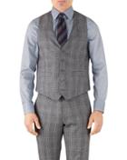 Charles Tyrwhitt Silver Prince Of Wales Adjustable Fit Flannel Business Suit Wool Vest Size W38 By Charles Tyrwhitt