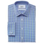 Charles Tyrwhitt Charles Tyrwhitt Blue And Gold Prince Of Wales Check Non-iron Extra Slim Fit Shirt (14.5 - 33)
