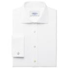 Charles Tyrwhitt Charles Tyrwhitt White Regency Weave Semi-spread Classic Fit Shirt (15 - 33)