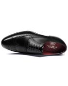 Charles Tyrwhitt Black Calf Leather Wing Tip Oxford Brogue Shoe Size 14 By Charles Tyrwhitt