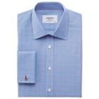 Charles Tyrwhitt Charles Tyrwhitt Pink Satin Prince Of Wales Check Classic Fit Shirt (15 - 33)