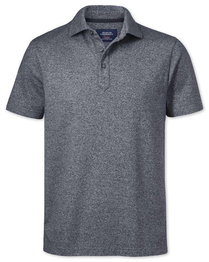 Charles Tyrwhitt Navy Cotton Polo Size Large By Charles Tyrwhitt