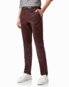  Burgundy C Needle Cord Cotton Tailored Pants Size W32 L30 By Charles Tyrwhitt