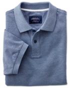 Charles Tyrwhitt Charles Tyrwhitt Classic Fit Blue Oxford Cotton Polo Size Medium