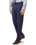  Indigo Slim Fit Hairline Business Suit Wool Pants Size W30 L38 By Charles Tyrwhitt