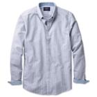 Charles Tyrwhitt Charles Tyrwhitt Navy Bengal Stripe Washed Oxford Classic Fit Shirt (l)