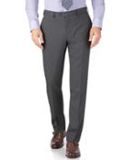 Charles Tyrwhitt Silver Slim Fit Crepe Business Suit Wool Pants Size W30 L38 By Charles Tyrwhitt