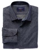 Charles Tyrwhitt Charles Tyrwhitt Extra Slim Fit Navy And Blue Print Shirt