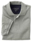 Charles Tyrwhitt Charles Tyrwhitt Slim Fit Grey Pique Polo Shirt