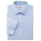 Charles Tyrwhitt Charles Tyrwhitt Sky Bengal Stripe Non-iron Short Sleeve Classic Fit Shirt (15)