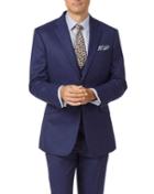 Charles Tyrwhitt Indigo Slim Fit Hairline Business Suit Wool Jacket Size 36 By Charles Tyrwhitt