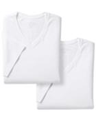 Charles Tyrwhitt 2 Pack White V-neck Cotton Undershirt T-shirts Size Large By Charles Tyrwhitt