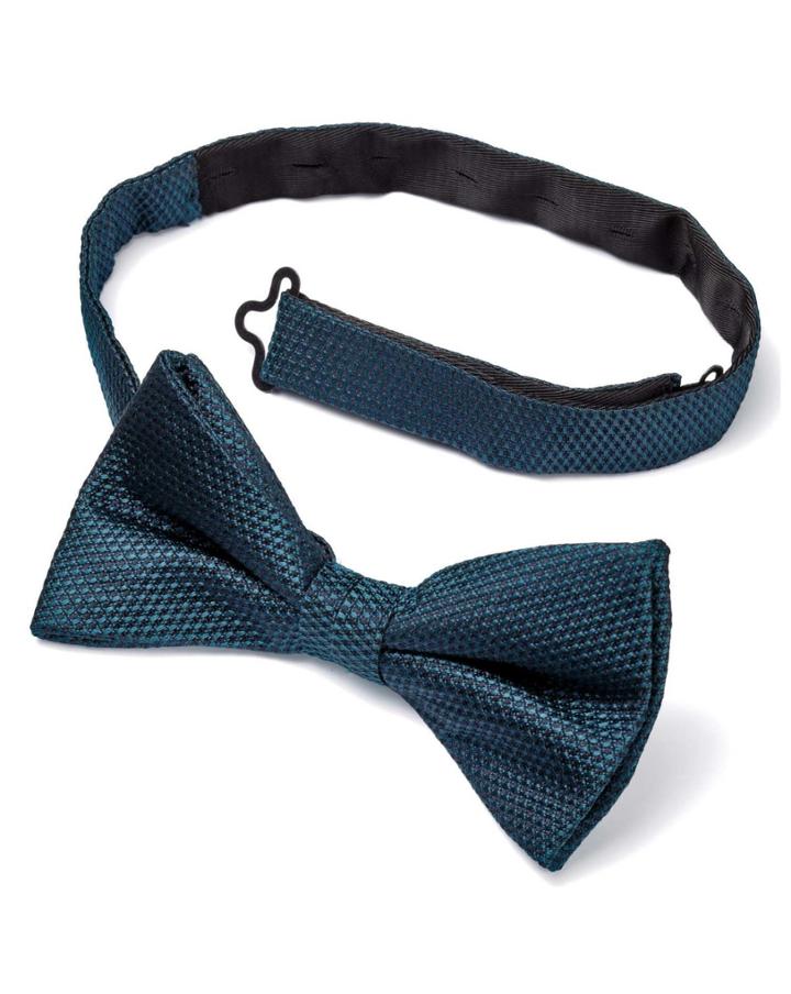 Charles Tyrwhitt Peacock Blue Silk Classic Plain Ready-tied Bow Tie By Charles Tyrwhitt