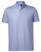  Sky Blue Cotton Linen Polo Size Large By Charles Tyrwhitt