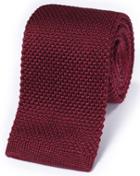 Charles Tyrwhitt Red Silk Knitted Classic Tie By Charles Tyrwhitt