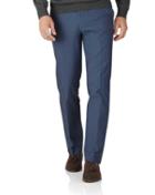Charles Tyrwhitt Indigo Slim Fit Stretch Cavalry Twill Pants Size W30 L30 By Charles Tyrwhitt