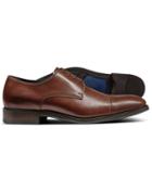  Brown Performance Derby Toe Cap Shoes Size 11.5 By Charles Tyrwhitt
