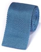 Charles Tyrwhitt Blue Silk Knitted Classic Tie By Charles Tyrwhitt
