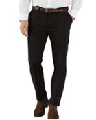 Charles Tyrwhitt Charles Tyrwhitt Black Extra Slim Fit Flat Front Non-iron Chinos