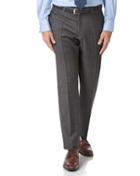  Grey Slim Fit Luxury Italian Check Suit Wool Pants Size W40 L38 By Charles Tyrwhitt