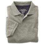 Charles Tyrwhitt Charles Tyrwhitt Grey Marl Short Sleeve Slim Fit Pique Polo (l)