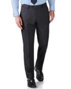 Charles Tyrwhitt Charles Tyrwhitt Charcoal Slim Fit Herringbone Business Suit Wool Pants Size W42 L34