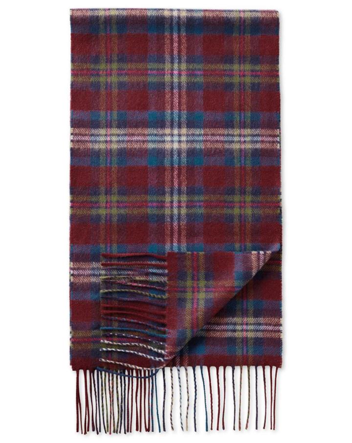 Charles Tyrwhitt Charles Tyrwhitt Multi Tartan Cashmere And Merino Scarf