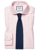  Extra Slim Fit Cutaway Collar Cotton Stretch With Tencel&trade; Pink Cotton Tencel Dress Shirt Single Cuff Size 14.5/33 By Charles Tyrwhitt