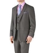 Charles Tyrwhitt Charles Tyrwhitt Grey Classic Fit End-on-end Business Suit Jacket