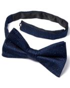 Charles Tyrwhitt Charles Tyrwhitt Navy Silk Classic Textured Dash Ready-tied Bow Tie
