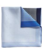 Charles Tyrwhitt Blue Silk Puppytooth Classic Pocket Square By Charles Tyrwhitt