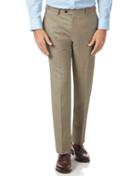 Charles Tyrwhitt Fawn Slim Fit Twill Business Suit Wool Pants Size W30 L38 By Charles Tyrwhitt