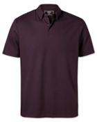  Plain Burgundy Jersey Cotton Polo Size Large By Charles Tyrwhitt