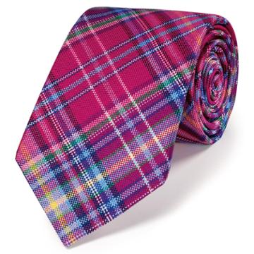 Charles Tyrwhitt Charles Tyrwhitt Luxury Special Warp Check Jermyn Street Geometric Tie
