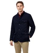  Navy Showerproof Quilted Sports Synthetic Blazer Size Medium By Charles Tyrwhitt
