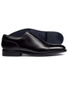  Black Goodyear Welted Oxford Toe Cap Performance Shoe Size 11.5 By Charles Tyrwhitt