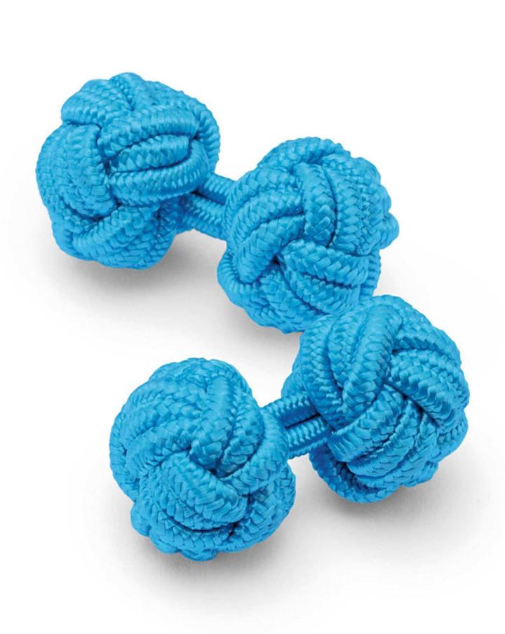 Charles Tyrwhitt Charles Tyrwhitt Blue Knot Viscose/elastane Cuff Links